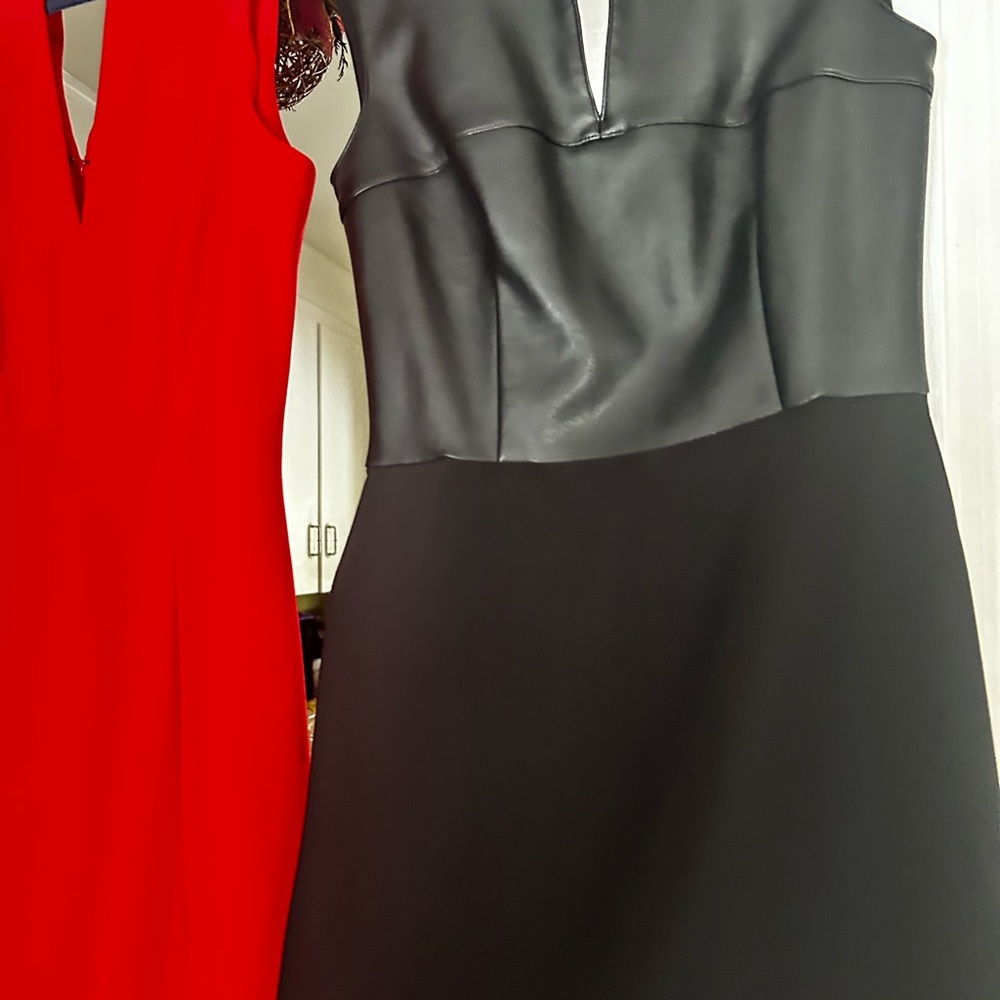Elegant Black and Red Women's Dress
